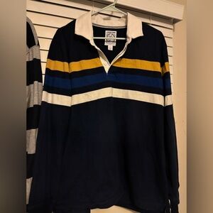 VTG 90s Y2K like new Lands' End Classic Navy Polo Shirt Large
